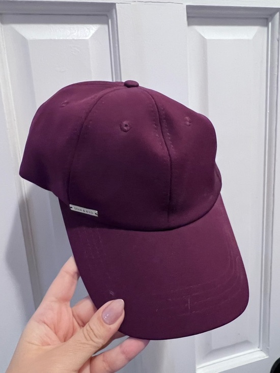 Soia & Kyo Accessories - Soia & Kyo Plum Cap with Metal Logo Plaque